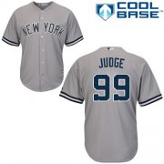 Wholesale Cheap Yankees #99 Aaron Judge Grey Cool Base Stitched Youth MLB Jersey