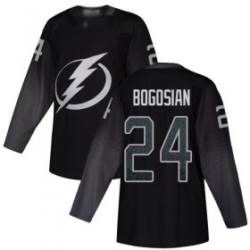 Cheap Adidas Lightning #24 Zach Bogosian Black Alternate Authentic Youth Stitched NHL Jersey