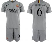 Wholesale Cheap Roma #6 Strootman Away Soccer Club Jersey