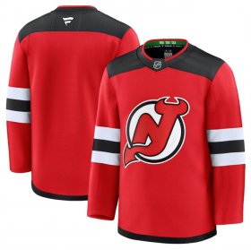 Men\'s New Jersey Devils Blank Red 2024-25 Home Stitched Hockey Jersey