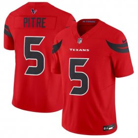 Cheap Youth Houston Texans #5 Jalen Pitre Red 2024 Alternate F.U.S.E Vapor Football Stitched Jersey