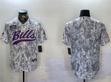 Cheap Men's Buffalo Bills Blank 2024 Arctic Camo Salute To Service Stitched Baseball Jersey