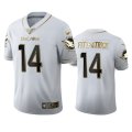 Wholesale Cheap Miami Dolphins #14 Ryan Fitzpatrick Men's Nike White Golden Edition Vapor Limited NFL 100 Jersey