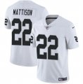 Cheap Men's Las Vegas Raiders #22 Alexander Mattison White 2024 Vapor Football Stitched Jersey