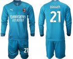 Wholesale Cheap 2021 Men AC milan away long sleeve 21 soccer jerseys