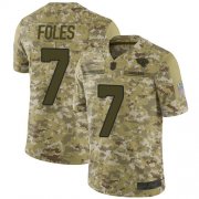 Wholesale Cheap Nike Jaguars #7 Nick Foles Camo Men's Stitched NFL Limited 2018 Salute To Service Jersey