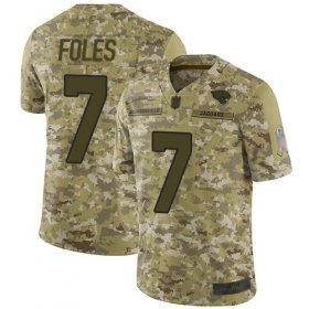 Wholesale Cheap Nike Jaguars #7 Nick Foles Camo Men\'s Stitched NFL Limited 2018 Salute To Service Jersey