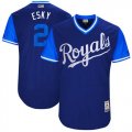 Wholesale Cheap Royals #2 Alcides Escobar Navy 