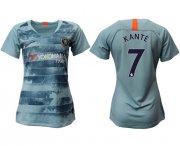 Wholesale Cheap Women's Chelsea #7 Kante Third Soccer Club Jersey