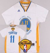 Wholesale Cheap Golden State Warriors #11 Klay Thompson Revolution 30 Swingman New White Short-Sleeved Jersey