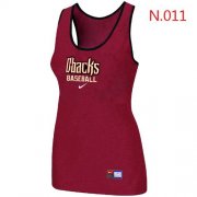 Wholesale Cheap Women's Nike Arizona Diamondbacks Tri-Blend Racerback Stretch Tank Top Red