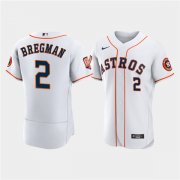 Wholesale Cheap Men's Houston Astros #2 Jose Altuve White 60th Anniversary Flex Base Stitched Baseball Jersey