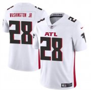 Cheap Men's Atlanta Falcons #28 Carlos Washington Jr White Vapor Untouchable Limited Football Stitched Jersey