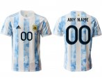 Wholesale Cheap Men 2020-2021 Season National team Argentina home aaa version white customized Soccer Jersey