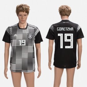 Wholesale Cheap Germany #19 Goretzka Black Soccer Country Jersey