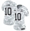 Cheap Women's Green Bay Packers #10 Jordan Love 2024 F.U.S.E Arctic Camo Salute To Service Limited Stitched Football Jersey(Run Small)