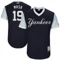 Wholesale Cheap Yankees #19 Masahiro Tanaka Navy 