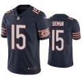 Wholesale Cheap Men's Chicago Bears #15 Trevor Siemian Navy Vapor untouchable Limited Stitched Jersey