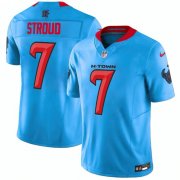 Cheap Men's Houston Texans #7 C.J. Stroud Blue 2024 Vapor F.U.S.E. Limited Football Stitched Jersey