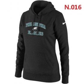 Wholesale Cheap Women\'s Nike Philadelphia Eagles Heart & Soul Pullover Hoodie Black