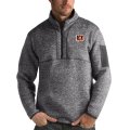 Wholesale Cheap Cincinnati Bengals Antigua Fortune Quarter-Zip Pullover Jacket Charcoal