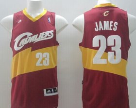 Wholesale Cheap Cleveland Cavaliers #23 LeBron James Revolution 30 Swingman 2014 Red Jersey