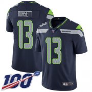 Wholesale Cheap Nike Seahawks #13 Phillip Dorsett Steel Blue Team Color Men's Stitched NFL 100th Season Vapor Untouchable Limited Jersey