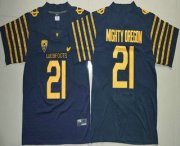 Wholesale Cheap Men's Oregon Ducks Spring Game #21 Mighty Oregon Weebfoot 100th Rose Bowl Game Navy Blue Elite Jersey