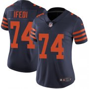 Wholesale Cheap Nike Bears #74 Germain Ifedi Navy Blue Alternate Women's Stitched NFL Vapor Untouchable Limited Jersey