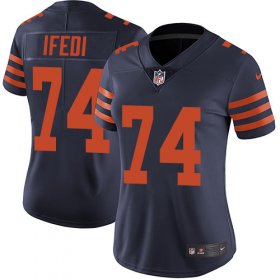 Wholesale Cheap Nike Bears #74 Germain Ifedi Navy Blue Alternate Women\'s Stitched NFL Vapor Untouchable Limited Jersey