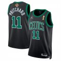 Wholesale Cheap Men's Boston Celtics #11 Payton Pritchard Black 2024 Finals Champions Statement Edition Stitched Basketball Jersey