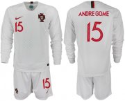 Wholesale Cheap Portugal #15 Andre Gome Away Long Sleeves Soccer Country Jersey