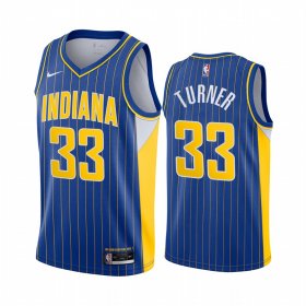 Wholesale Cheap Nike Pacers #33 Myles Turner Blue NBA Swingman 2020-21 City Edition Jersey