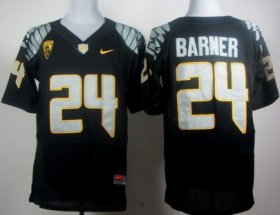 Wholesale Cheap Oregon Ducks #24 Kenjon Barner 2013 Black Elite Jersey