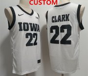 Cheap Men's Iowa Hawkeyes Custom White Stitched Jersey_