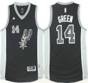 Wholesale Cheap Men's San Antonio Spurs #14 Danny Green Revolution 30 Swingman 2015-16 New Black Jersey