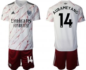 Wholesale Cheap Men 2020-2021 club Arsenal away 14 white Soccer Jerseys