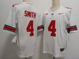 Cheap Men's Ohio State Buckeyes #4 Jeremiah Smith White FUSE College Football Jersey