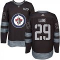 Wholesale Cheap Adidas Jets #29 Patrik Laine Black 1917-2017 100th Anniversary Stitched NHL Jersey