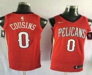 Wholesale Cheap Men's New Orleans Pelicans #0 DeMarcus Cousins New Red 2017-2018 Nike Swingman Stitched NBA Jersey