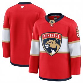 Men\'s Florida Panthers Blank Red 2024-25 Home Stitched Hockey Jersey