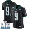 Wholesale Cheap Nike Eagles #9 Nick Foles Black Alternate Super Bowl LII Youth Stitched NFL Vapor Untouchable Limited Jersey