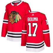 Wholesale Cheap Adidas Blackhawks #17 Lance Bouma Red Home Authentic Stitched NHL Jersey