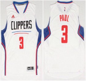 Wholesale Cheap Los Angeles Clippers #3 Chris Paul Revolution 30 Swingman 2015 New White Jersey