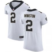 Wholesale Cheap Nike Saints #2 Jameis Winston White Men's Stitched NFL New Elite Jersey