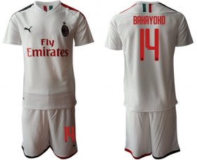 Wholesale Cheap AC Milan #14 Bakayoko Away Soccer Club Jersey