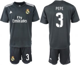 Wholesale Cheap Real Madrid #3 Pepe Away Soccer Club Jersey