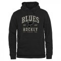 Wholesale Cheap Men's St. Louis Blues Black Camo Stack Pullover Hoodie