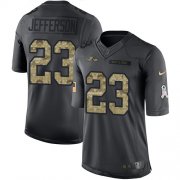 Wholesale Cheap Nike Ravens #23 Tony Jefferson Black Men's Stitched NFL Limited 2016 Salute to Service Jersey