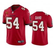 Men's Tampa Bay Buccaneers #54 Lavonte David Red 2024 With 4-Star C Patch Vapor Limited Football Stitched Jersey